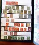 1849-1990, Collection de neufs et d'oblitérés débutant au N°1 Obl., 5Obl., 10* réimpression, avec de belles variétés de nuances, des paires, blocs, etc..