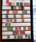 1849-1990, Collection de neufs et d'oblitérés débutant au N°1 Obl., 5Obl., 10* réimpression, avec de belles variétés de nuances, des paires, blocs, etc..