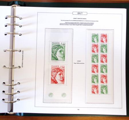 1849-2022, Collection de timbres de France en 11 albums