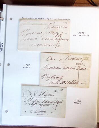 1698-1870, Histoire Postale, belle sélection de 127