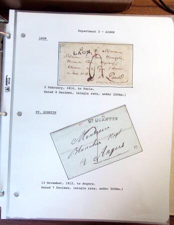1698-1870, Histoire Postale, belle sélection de 127