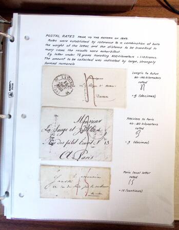 1698-1870, Histoire Postale, belle sélection de 127