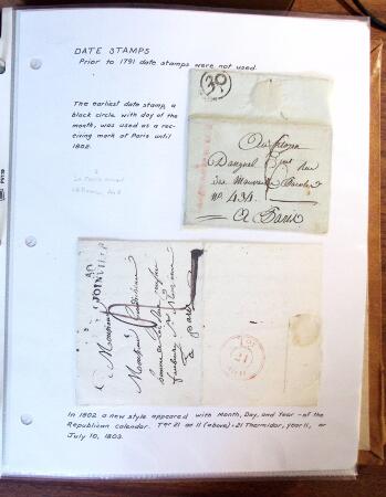 1698-1870, Histoire Postale, belle sélection de 127
