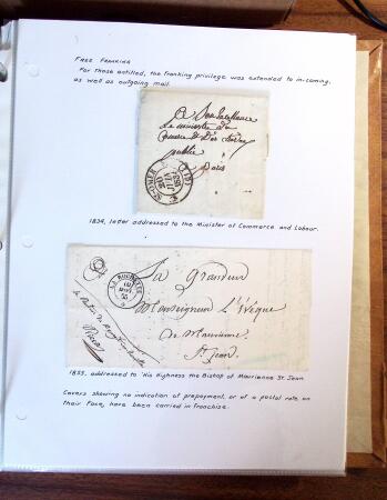 1698-1870, Histoire Postale, belle sélection de 127