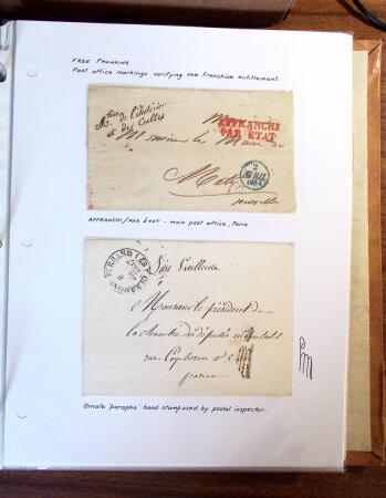 1698-1870, Histoire Postale, belle sélection de 127