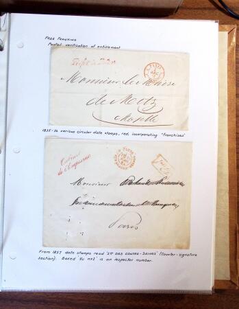 1698-1870, Histoire Postale, belle sélection de 127