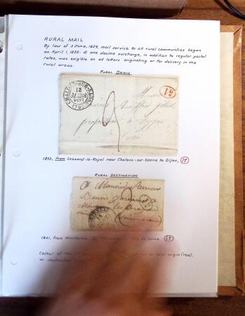 1698-1870, Histoire Postale, belle sélection de 127