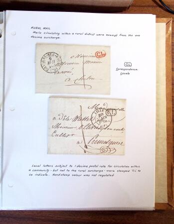 1698-1870, Histoire Postale, belle sélection de 127