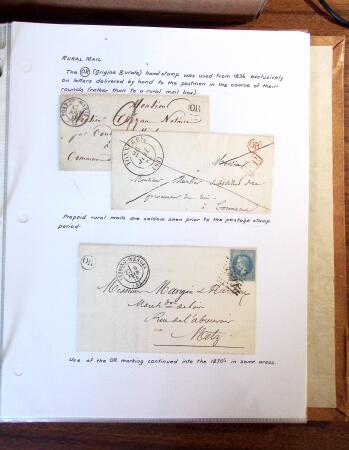 1698-1870, Histoire Postale, belle sélection de 127