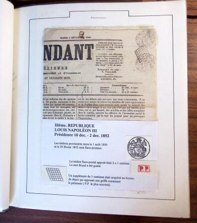 1848-71, Collection montée sur pages montrant 126