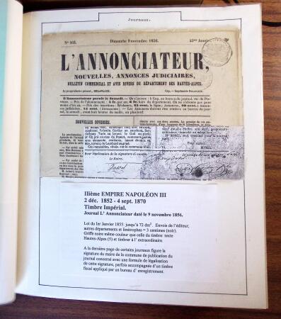 1848-71, Collection montée sur pages montrant 126
