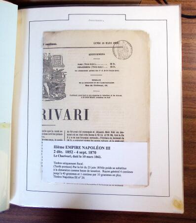 1848-71, Collection montée sur pages montrant 126