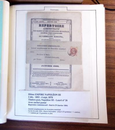 1848-71, Collection montée sur pages montrant 126