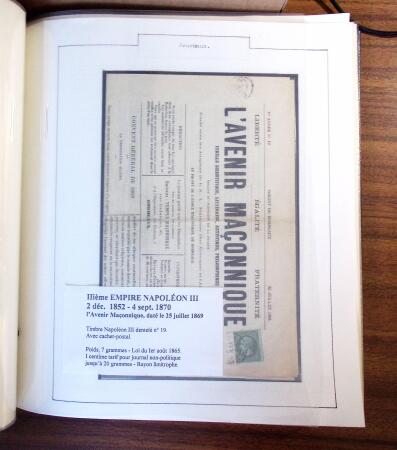 1848-71, Collection montée sur pages montrant 126