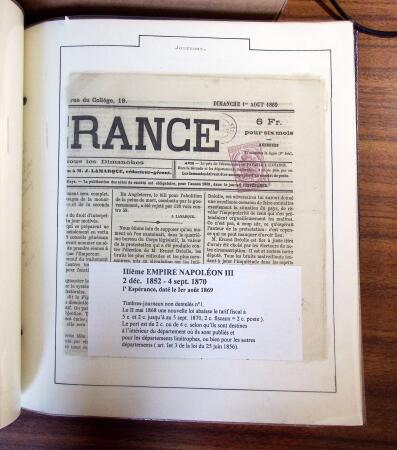 1848-71, Collection montée sur pages montrant 126