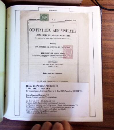 1848-71, Collection montée sur pages montrant 126