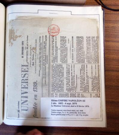 1848-71, Collection montée sur pages montrant 126