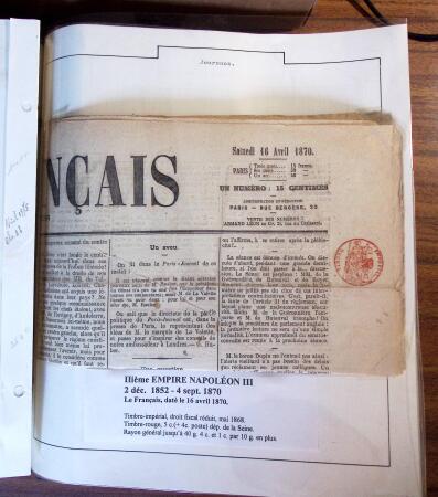 1848-71, Collection montée sur pages montrant 126