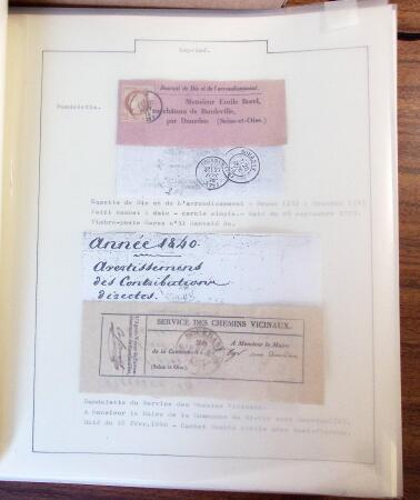 IMPRIMÉS 1796-1926, Collection spécialisée montée