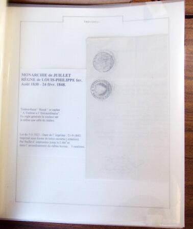 IMPRIMÉS 1796-1926, Collection spécialisée montée
