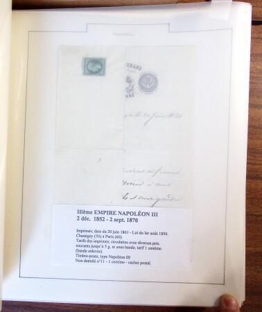 IMPRIMÉS 1796-1926, Collection spécialisée montée