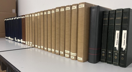 1900-1970, Beau lot de 35 classeurs sur toutes les colonies