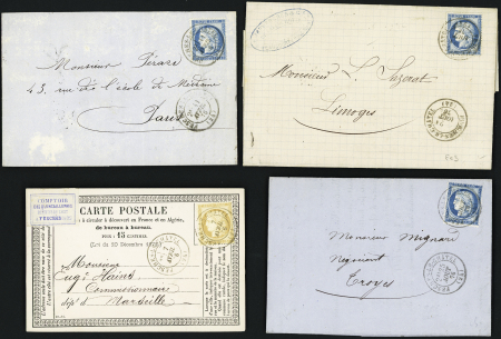 Fesches-le-Chatel - 4 plis AFF n°55 (1) ou 60 (3)