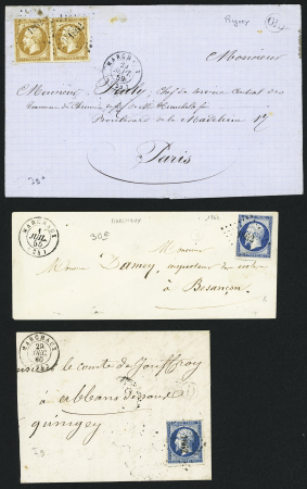 Marchaux - 5 plis avec PC 1862 (3), GC 2196 et n°60