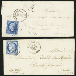 Marchaux - 5 plis avec PC 1862 (3), GC 2196 et n°60