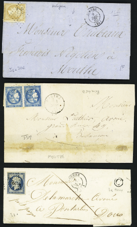 Mouthe - 7 lettres dont paire du n°46B et boites rurales