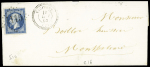 N°22 OBL GC 4115 + T22 Vauffrey (1864) sur lettre, ind 16. TB