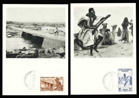 AOF : 15 cartes maximum Ionyl OBL Dakar Philatélie (1952). TB