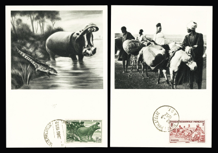 AOF : 15 cartes maximum Ionyl OBL Dakar Philatélie (1952). TB