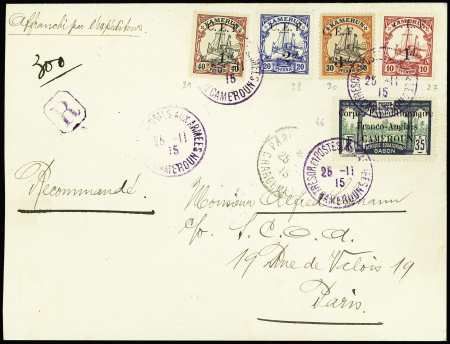 N°27 + 28 + 30 + 31 + n°46 OBL CAD violet "Trésor et