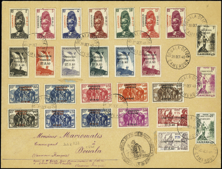 N°202 à 232 (cote 630€) OBL Douala Deido (28 oct 1940)