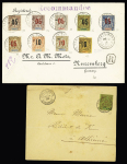 Dahomey : 8 env. diverses dont CAD "Parakou Ht Dahomey" (1901). TB