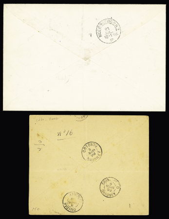 Dahomey : 8 env. diverses dont CAD "Parakou Ht Dahomey" (1901). TB