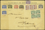 Dahomey : 8 env. diverses dont CAD "Parakou Ht Dahomey" (1901). TB