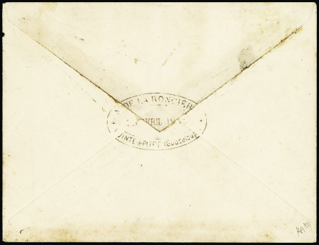 Guadeloupe n°45 à 47 + 51 OBL Pointe à Pitre (1904) sur lettre recommandée pour Demerara. TB