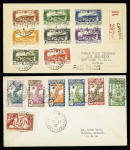 10 lettres de Guyane (1928 - 1946) AFF variés dont BF n°1 et 2 avec CAD "Cayenne France Libre" (1944). TB