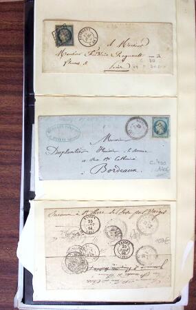 1800-1870, 59 lettres anciennes avec toutes de bons