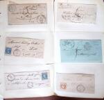 1800-1870, 59 lettres anciennes avec toutes de bons