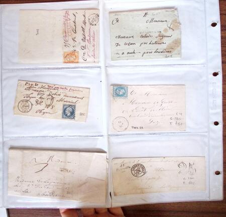 1800-1870, 59 lettres anciennes avec toutes de bons