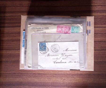 1876-1900, 16 lettres affranchis avec des timbres Sage