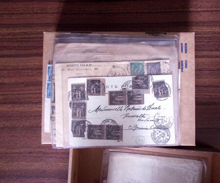 1876-1900, 16 lettres affranchis avec des timbres Sage