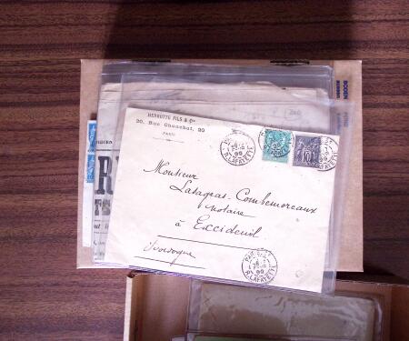 1876-1900, 16 lettres affranchis avec des timbres Sage