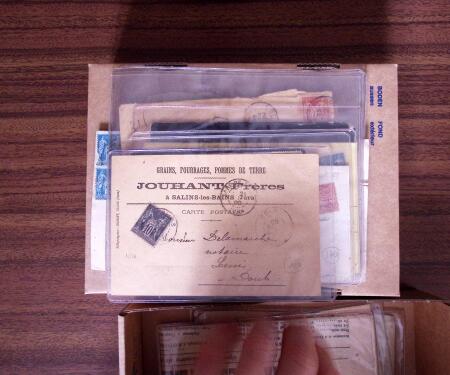 1876-1900, 16 lettres affranchis avec des timbres Sage