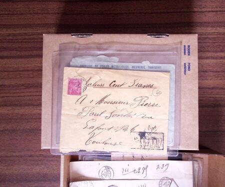 1876-1900, 16 lettres affranchis avec des timbres Sage
