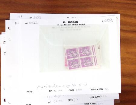 1849-2000, PREOBLITÉRÉS: Collection de France en