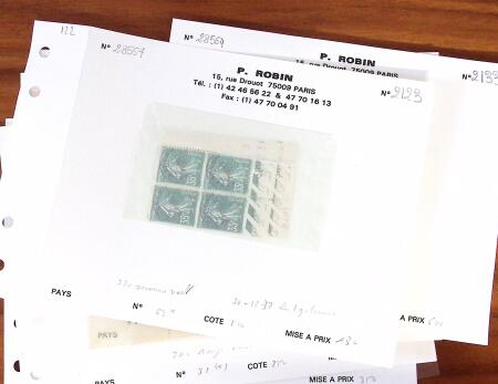 1849-2000, PREOBLITÉRÉS: Collection de France en